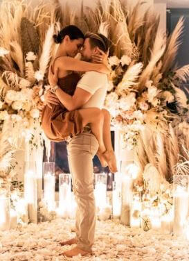 Sharee Hough brother Derek Hough with his soon-to-be wife Hayley Erbert.